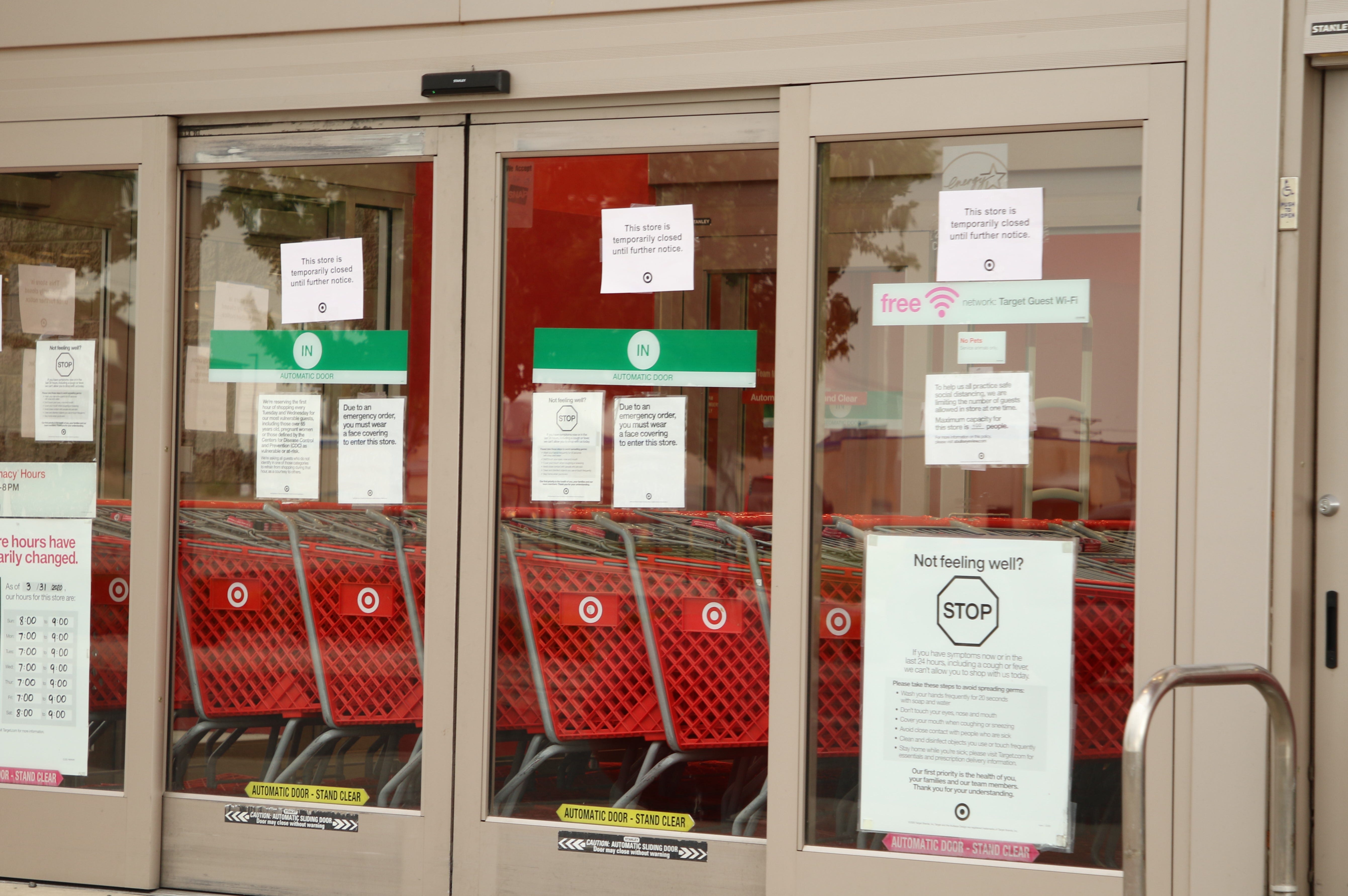 Target in Farmington was among the major retailers that closed early on June 1.